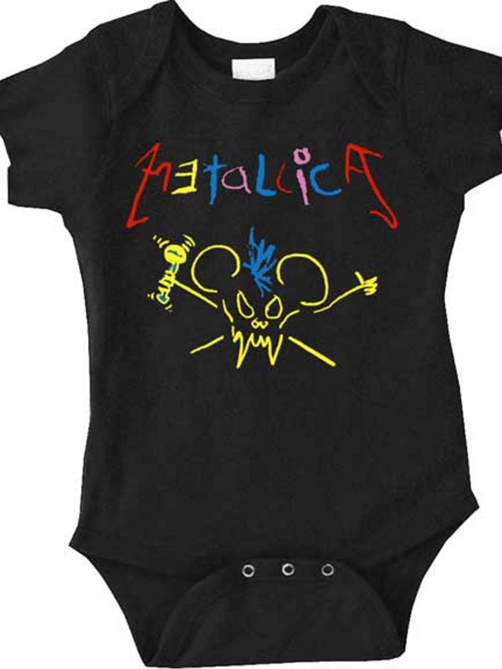 Metallica Kids Black One-Piece Bodysuit